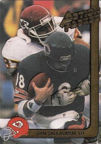 #112 Dan Saleaumua - Kansas City Chiefs - 1991 Action Packed Football