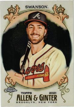 #112 Dansby Swanson - Atlanta Braves - 2021 Topps Allen & Ginter Chrome Baseball