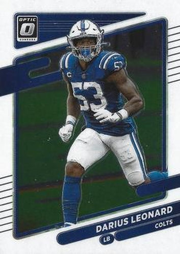 #112 Darius Leonard - Indianapolis Colts - 2021 Donruss Optic Football