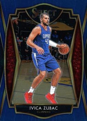 #112 Ivica Zubac - Los Angeles Clippers - 2020-21 Panini Select - Blue Basketball
