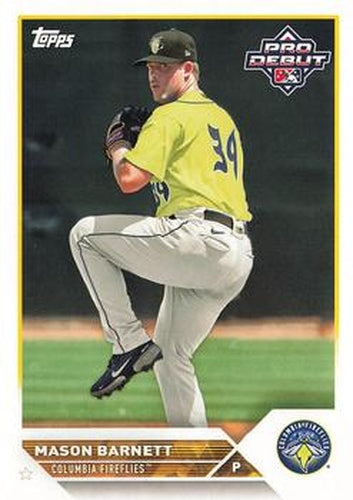 #PD-112 Mason Barnett - Columbia Fireflies - 2023 Topps Pro Debut Baseball