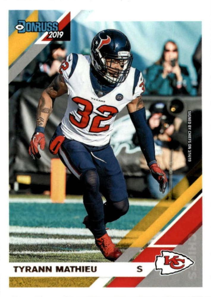 #112 Tyrann Mathieu - Kansas City Chiefs - 2019 Donruss Football
