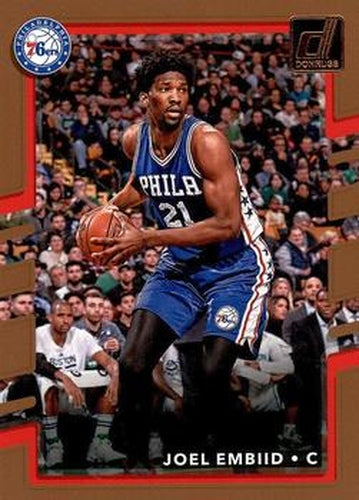 #112 Joel Embiid - Philadelphia 76ers - 2017-18 Donruss Basketball