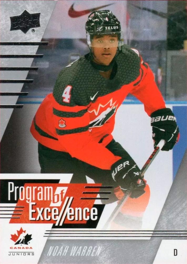 #112 Noah Warren - Canada - 2024 Upper Deck Team Canada Juniors Hockey
