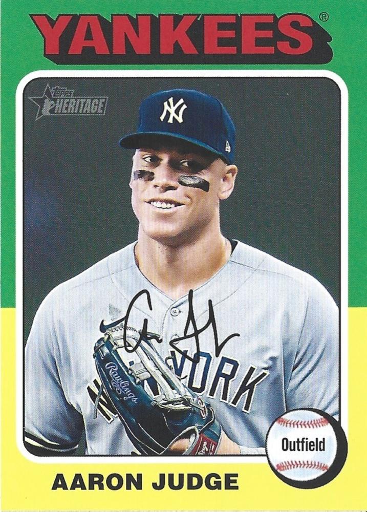 #112b Aaron Judge - New York Yankees - 2024 Topps Heritage Baseball