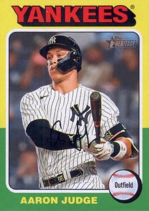 #112c Aaron Judge - New York Yankees - 2024 Topps Heritage Baseball