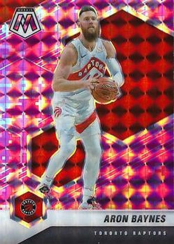 #113 Aron Baynes - Toronto Raptors - 2020-21 Panini Mosaic - Mosaic Camo Pink Basketball