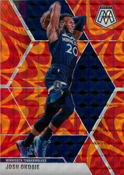 #113 Josh Okogie - Minnesota Timberwolves - 2019-20 Panini Mosaic - Reactive Orange Basketball