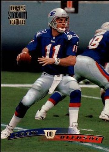 #113 Drew Bledsoe - New England Patriots - 1996 Stadium Club Football