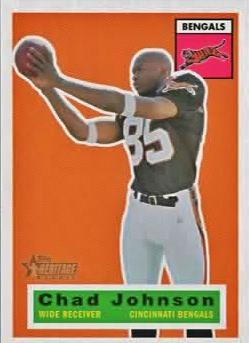 #113 Chad Johnson - Cincinnati Bengals - 2001 Topps Heritage Football