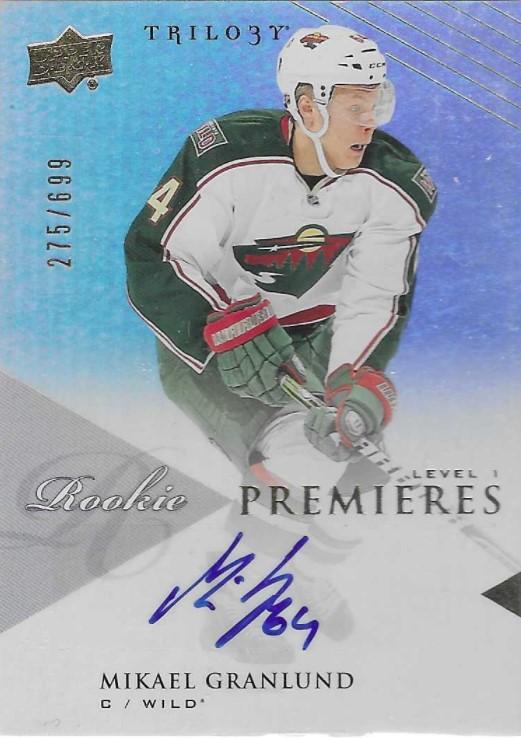 #113 Mikael Granlund - Minnesota Wild - 2013-14 Upper Deck Trilogy Hockey