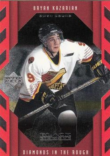 #113 Bryan Kazarian - Owen Sound Platers - 1999-00 Upper Deck Black Diamond Hockey