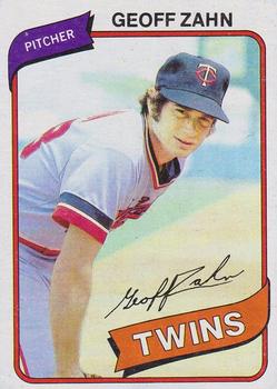 #113 Geoff Zahn - Minnesota Twins - 1980 Topps Baseball