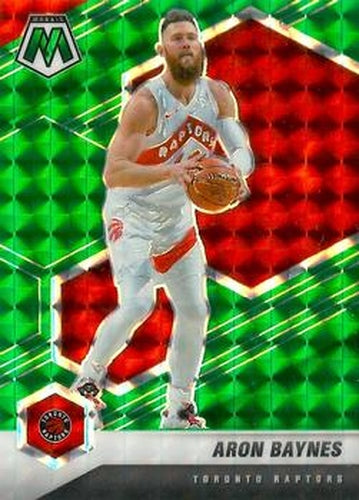 #113 Aron Baynes - Toronto Raptors - 2020-21 Panini Mosaic - Mosaic Green Basketball