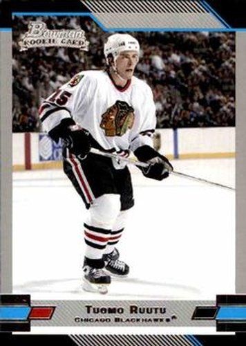 #113 Tuomo Ruutu - Chicago Blackhawks - 2003-04 Bowman Draft Picks and Prospects Hockey