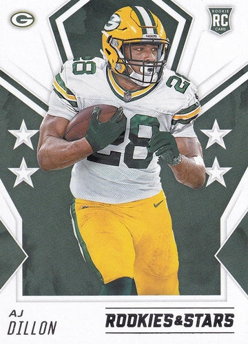 #113 AJ Dillon - Green Bay Packers - 2020 Panini Rookies & Stars Football