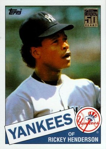 #T113 Rickey Henderson - New York Yankees - 2001 Topps Traded & Rookies Baseball