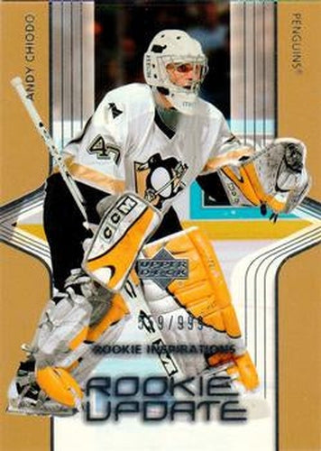#113 Andy Chiodo - Pittsburgh Penguins - 2003-04 Upper Deck Rookie Update Hockey