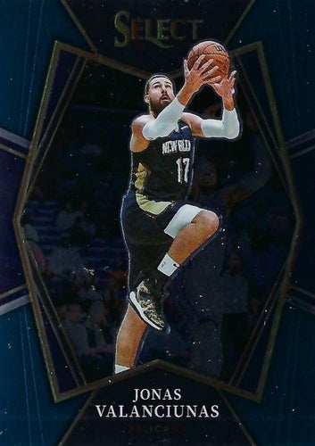 #113 Jonas Valanciunas - New Orleans Pelicans - 2021-22 Panini Select - Blue Basketball