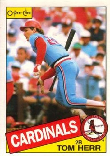 #113 Tom Herr - St. Louis Cardinals - 1985 O-Pee-Chee Baseball