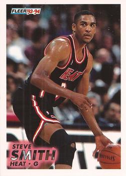 #113 Steve Smith - Miami Heat - 1993-94 Fleer Basketball