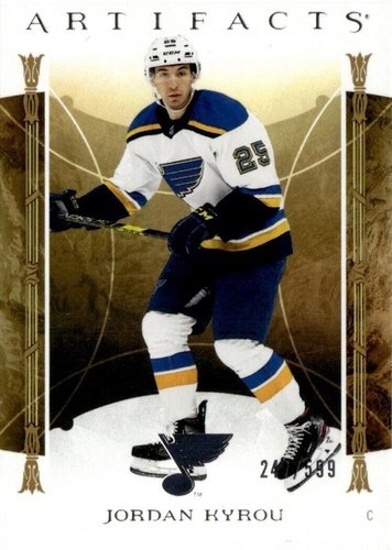 #113 Jordan Kyrou - St. Louis Blues - 2022-23 Upper Deck Artifacts Hockey