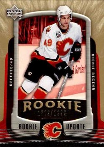#113 Richie Regehr - Calgary Flames - 2005-06 Upper Deck Rookie Update Hockey