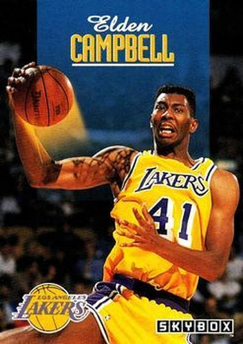 #113 Elden Campbell - Los Angeles Lakers - 1992-93 SkyBox Basketball