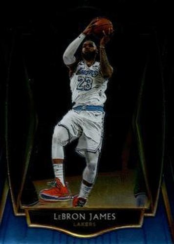 #113 LeBron James - Los Angeles Lakers - 2020-21 Panini Select - Blue Basketball