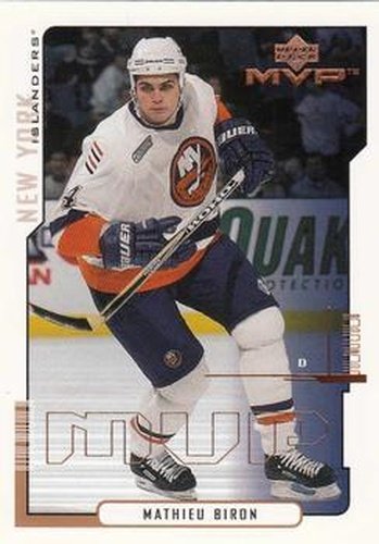 #113 Mathieu Biron - New York Islanders - 2000-01 Upper Deck MVP Hockey
