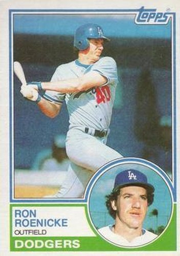 #113 Ron Roenicke - Los Angeles Dodgers - 1983 Topps Baseball