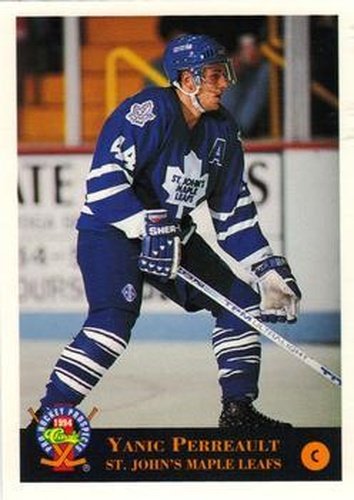 #113 Yanic Perreault - St. John's Maple Leafs - 1994 Classic Pro Hockey Prospects Hockey