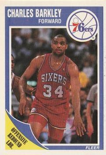 #113 Charles Barkley - Philadelphia 76ers - 1989-90 Fleer Basketball