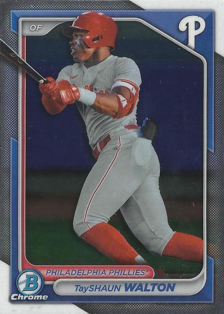 #BCP-113 TayShaun Walton - Philadelphia Phillies - 2024 Bowman - Chrome Prospects Baseball
