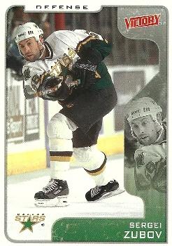 #113 Sergei Zubov - Dallas Stars - 2001-02 Upper Deck Victory Hockey