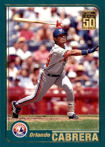 #113 Orlando Cabrera - Montreal Expos - 2001 Topps Baseball