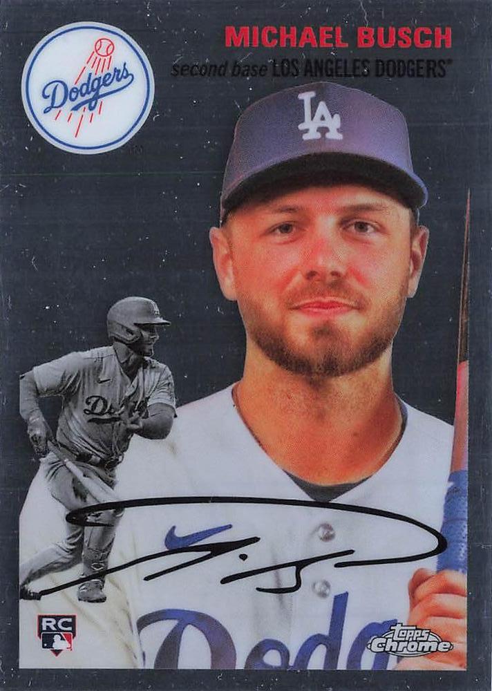 #113 Michael Busch - Los Angeles Dodgers - 2023 Topps Chrome Platinum Anniversary Baseball