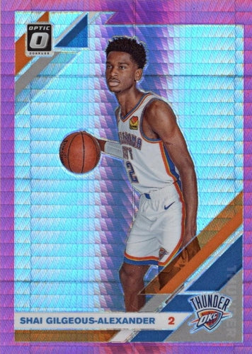 #113 Shai Gilgeous-Alexander - Oklahoma City Thunder - 2019-20 Donruss Optic - Hyper Pink Basketball