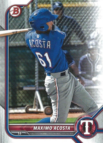 #BP-113 Maximo Acosta - Texas Rangers - 2022 Bowman - Prospects Baseball