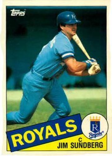 #114T Jim Sundberg - Kansas City Royals - 1985 Topps Traded Baseball