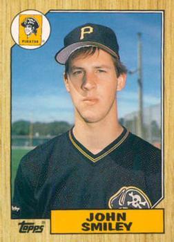 #114T John Smiley  - Pittsburgh Pirates - 1987 Topps Traded Baseball