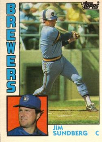 #114T Jim Sundberg - Milwaukee Brewers - 1984 Topps Traded Baseball