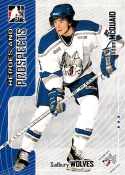 #114 Adam McQuaid - Sudbury Wolves - 2005-06 In The Game Heroes and Prospects Hockey