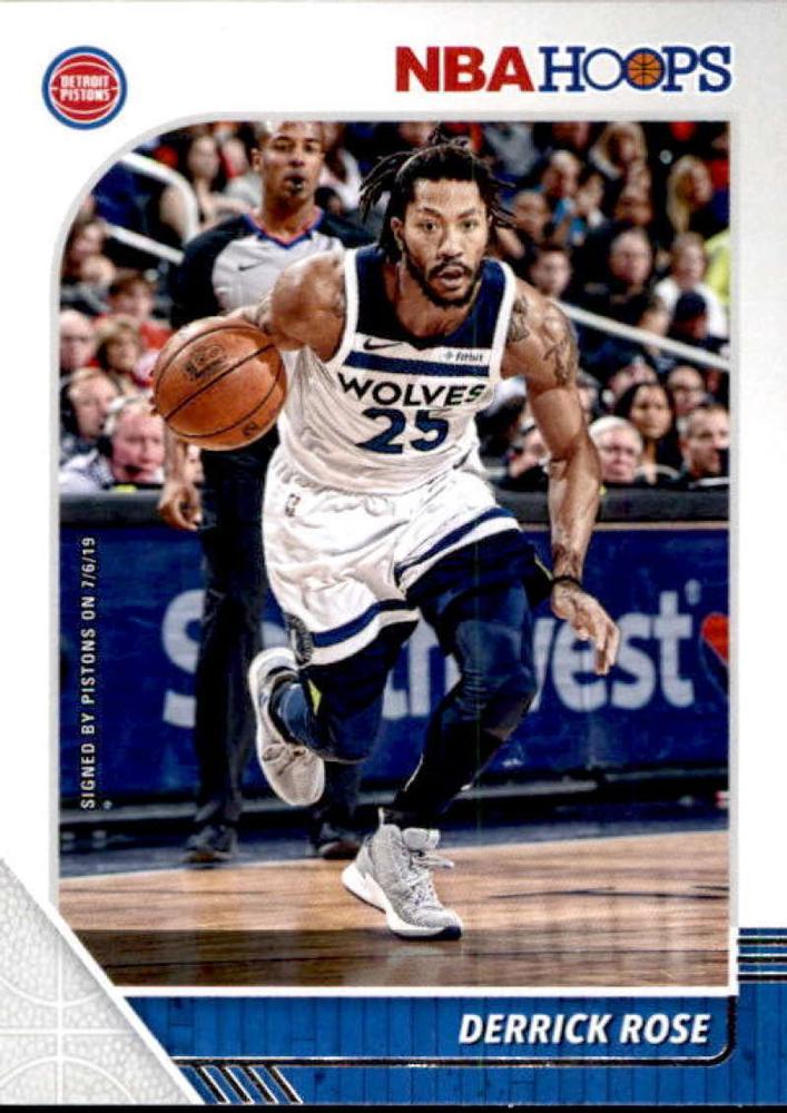#114 Derrick Rose - Detroit Pistons - 2019-20 Hoops Basketball