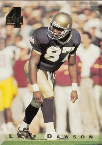 #114 Lake Dawson - Notre Dame Fighting Irish / Kansas City Chiefs - 1994 Classic Four Sport