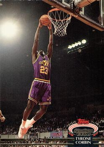 #114 Tyrone Corbin - Utah Jazz - 1992-93 Stadium Club Basketball