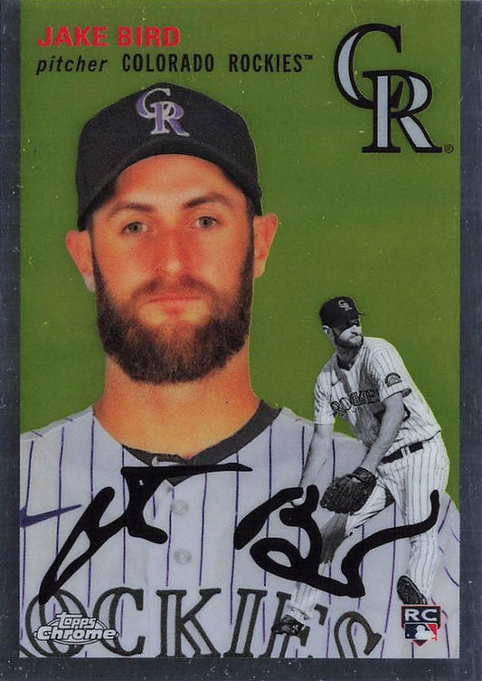 #114 Jake Bird - Colorado Rockies - 2023 Topps Chrome Platinum Anniversary Baseball