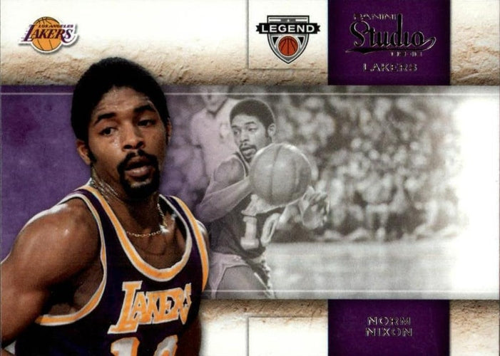 #114 Norm Nixon - Los Angeles Lakers - 2009-10 Panini Studio Basketball