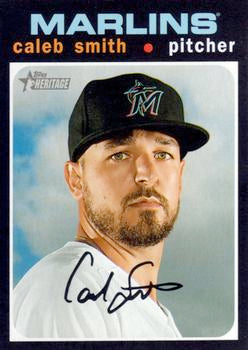 #114 Caleb Smith - Miami Marlins - 2020 Topps Heritage Baseball