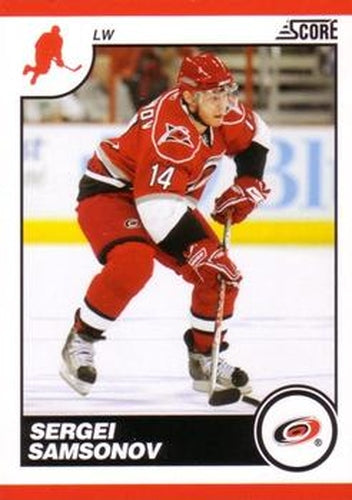 #114 Sergei Samsonov - Carolina Hurricanes - 2010-11 Score Hockey